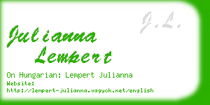 julianna lempert business card